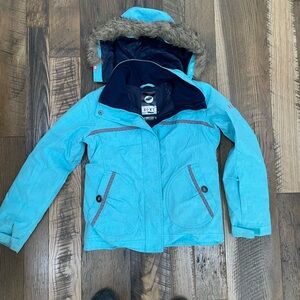 Roxy DryFlight waterproof snow ski snowboard coat girl 10